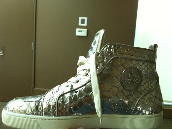 christian louboutin crocodile sneakers