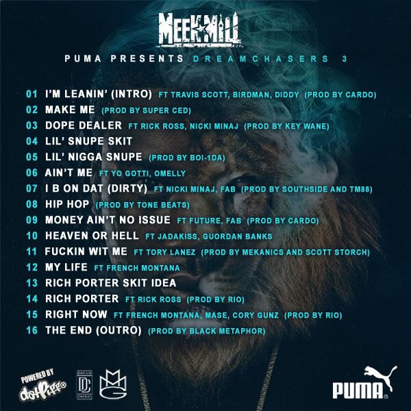 meek mill dreamchasers 3 album meek mill dreamchasers 3 album