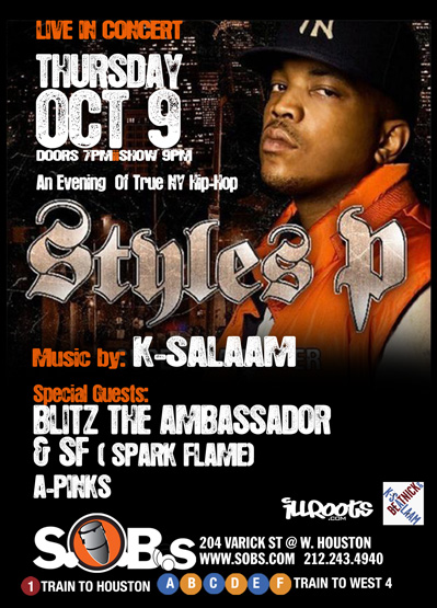 Styles P Flyer