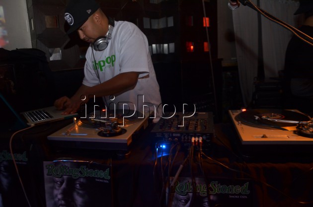 DJ spinning songs before the show started